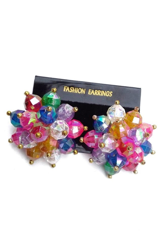 1980's Starburst Cluster Earrings Selected by Garbage Soup #1