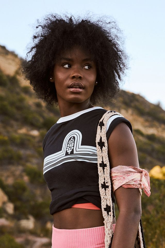 Free People Love It Ringer Logo Tee - 67825703