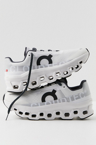 On Cloudmonster Sneakers at FP Movement, Undyed White/White, US 7