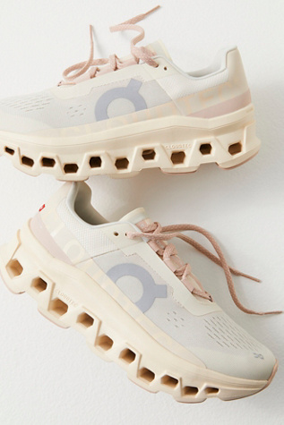 On Cloudmonster Trainers Shoe At Free People In Moon/Fawn, Size: US 10