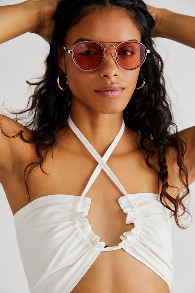 Lele sadoughi sale downtown aviator sunglasses