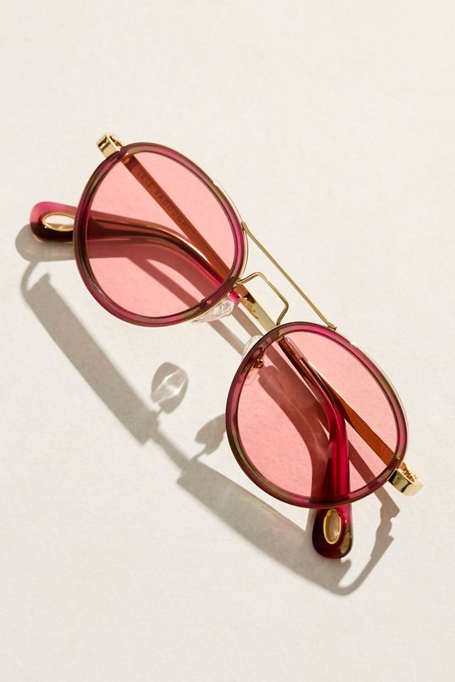 Free People Lele Sadoughi Aviator Sunglasses Lele Sadoughi Downtown Aviator Sunglasses | Free People main image 2