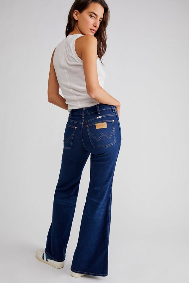 Wrangler Wanderer High-Rise Flare Jeans | Free People