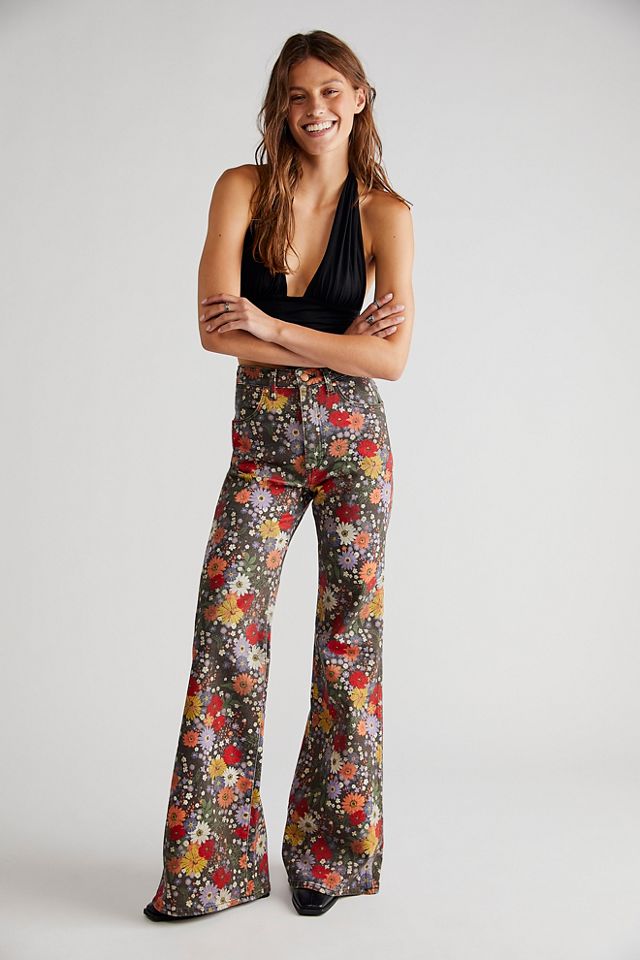 Wanderer Printed High-Rise Jeans | Free People