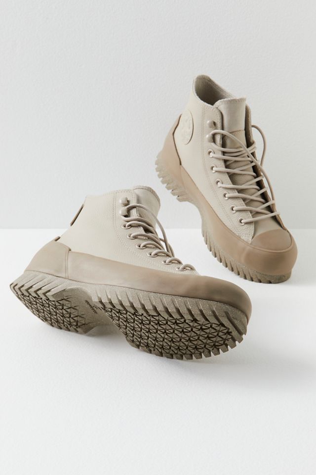 lugged leather chuck taylor all star cuir