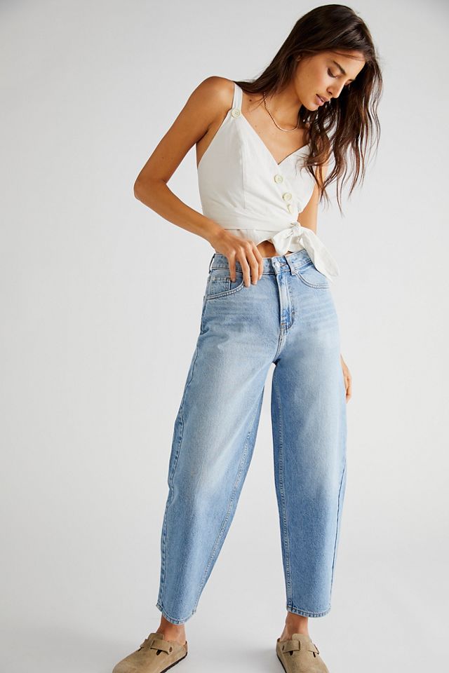 Replying to @. FAV JEANS EVERRRRRR from @Free People !, barrel jeans