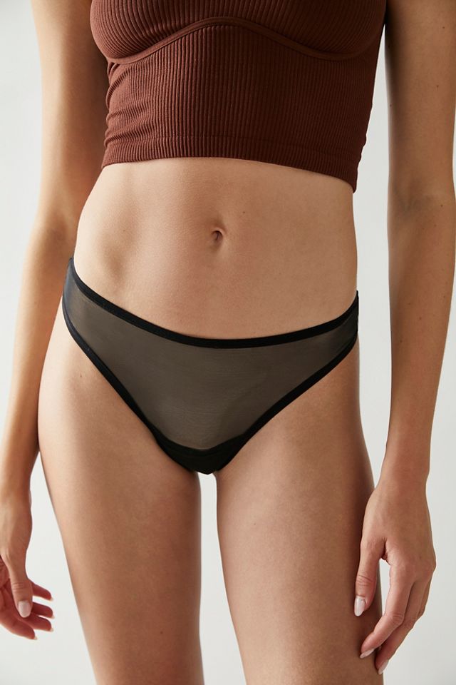 Spellbound Sheer Thong Black – Bustin' Out Boutique