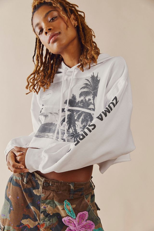 Free people cropped hoodie sale