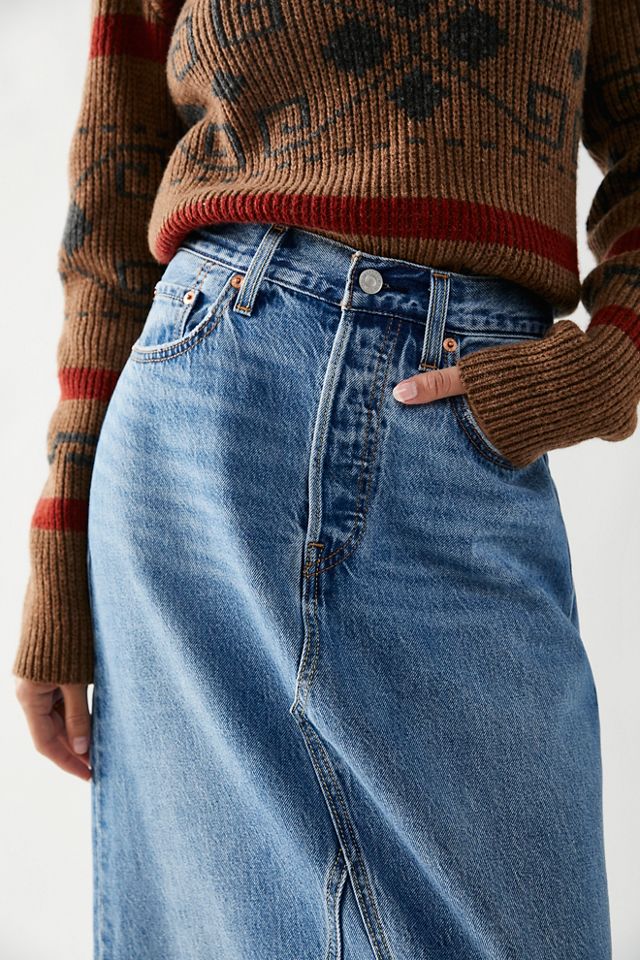 Levi's Iconic Denim Maxi Skirt