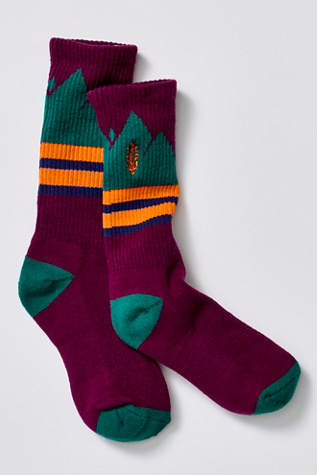Movement Hit The Road Tube Socks by FP Movement at Free People, Cranberry
