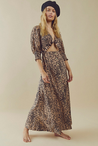 2024 FREE People String Of Hearts Printed Maxi Dress