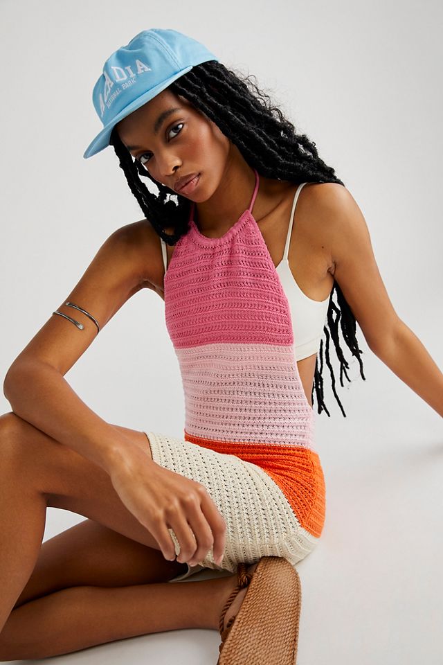 Last Sunset Hour Crochet Mini Dress #2