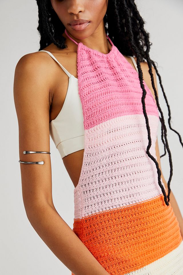 Last Sunset Hour Crochet Mini Dress #3