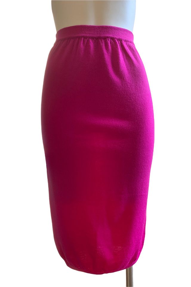 Vintage 1980s Virgin Wool High Waisted Pencil Skirt Selected by SharpLilTeeth #1