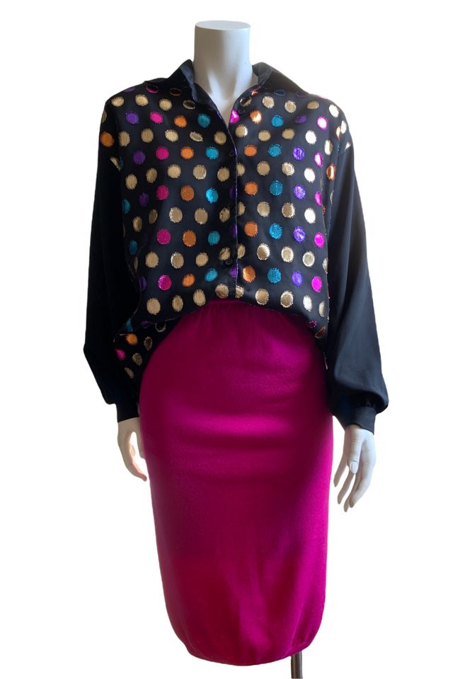 Vintage 1980s Virgin Wool High Waisted Pencil Skirt Selected by SharpLilTeeth #2