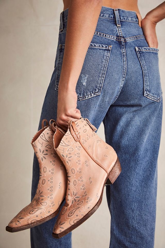 We The Free Wesley Ankle Boots  Ankle cowboy boots, Free people