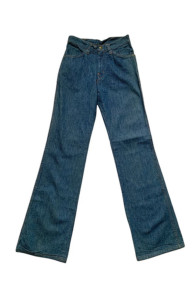 Vintage 1970s Flare Leg Denim Jeans Selected by SharpLilTeeth