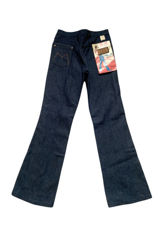 Vintage 1970s Maverick Blue Bell Flare Leg Jeans Selected by