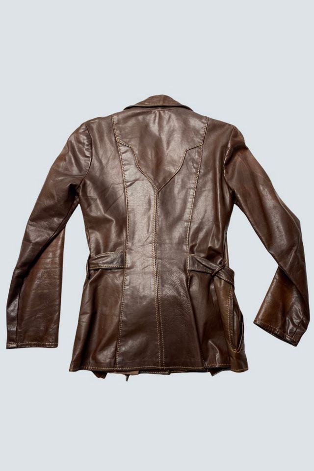 Natural Comfort Vintage Leather Jacket Selected by Goodbye Heart #3