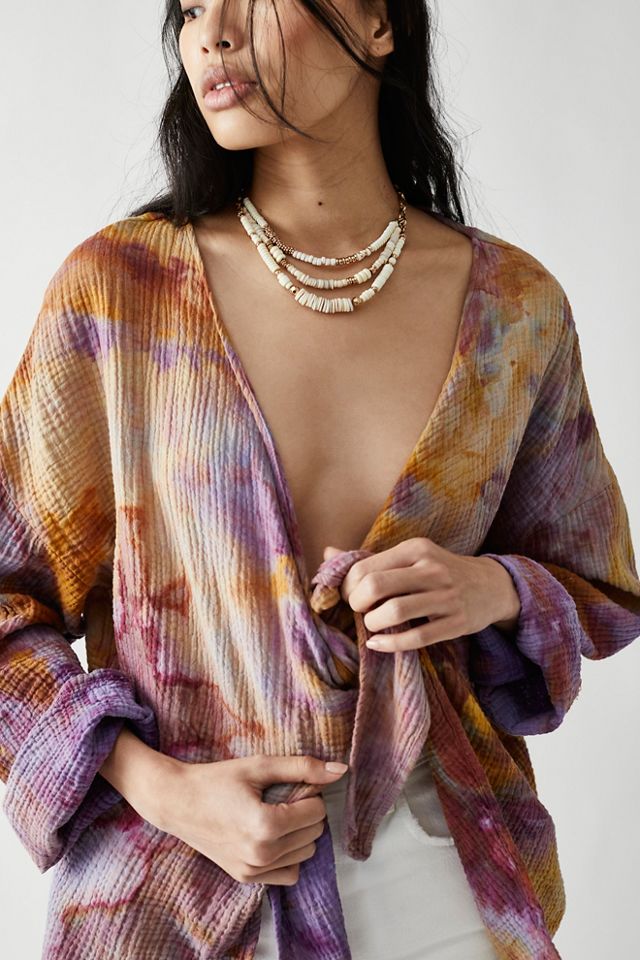 Washed Wrap Top #2