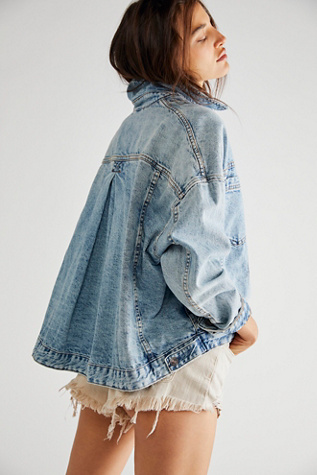 Free People We The Free Madeline Pull-on Skort in Blue