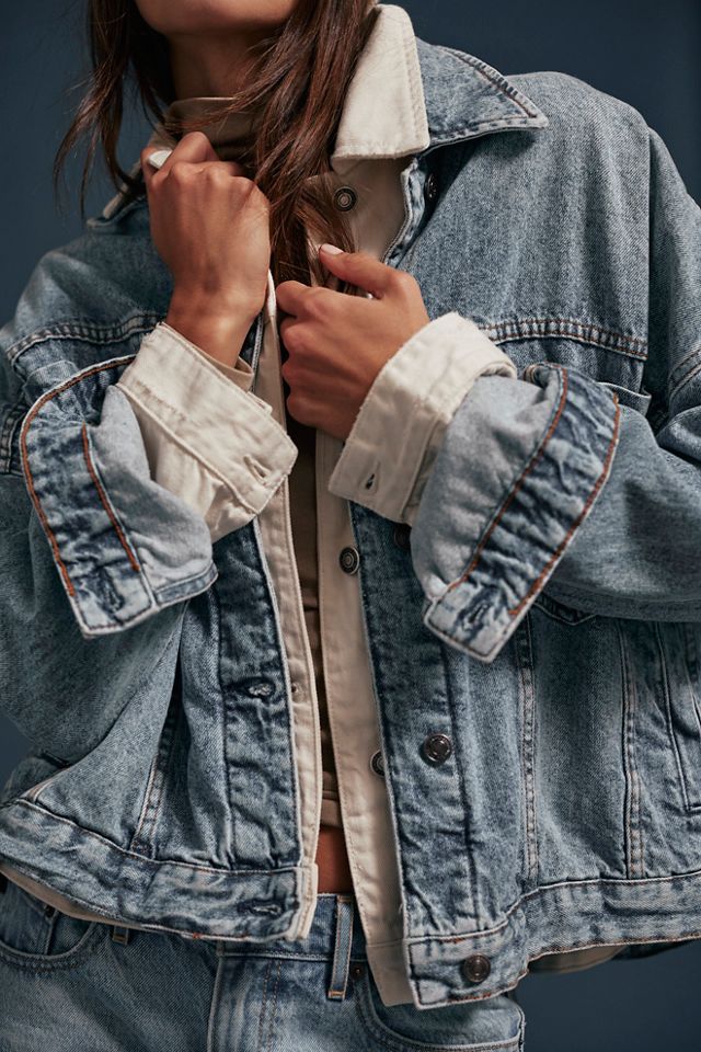 We The Free Opal Swing Denim Jacket Free People