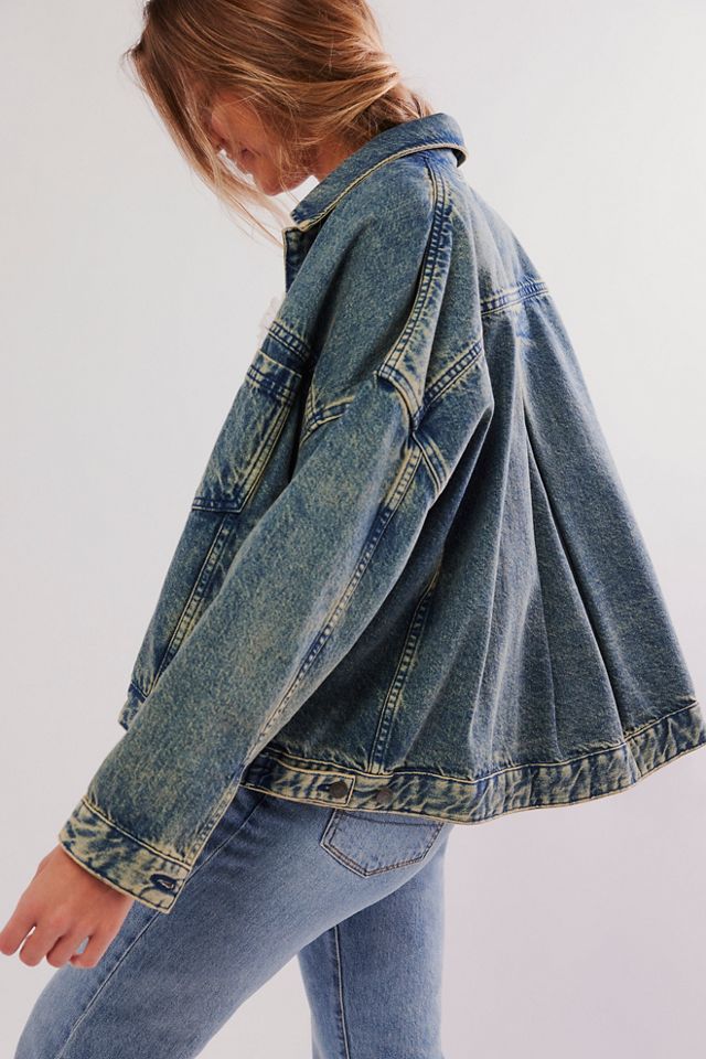 Free People RUMORS LIGHT YELLOW DENIM JACKET – Mod and Retro Clothing