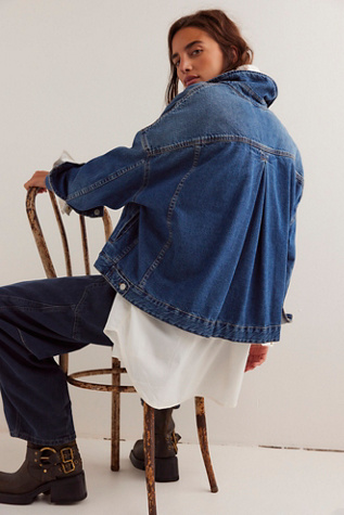 We The Free Opal Swing Denim Jacket at Free People in Got The Blues, Size: Small