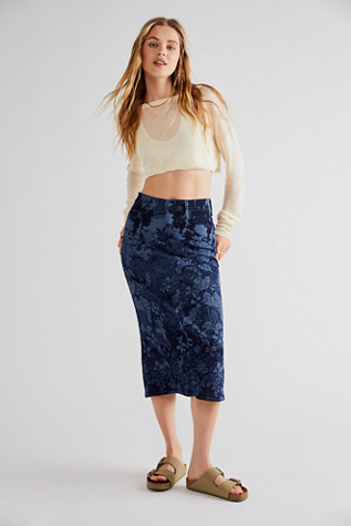 MOTHER The Swooner Straight-A Midi Skirt | Free People