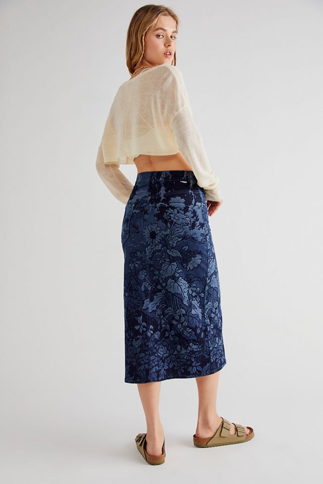 MOTHER The Swooner Straight-A Midi Skirt | Free People