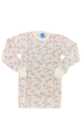 1980s Vintage Old-Stock Floral Thermal Long Sleeve Selected by