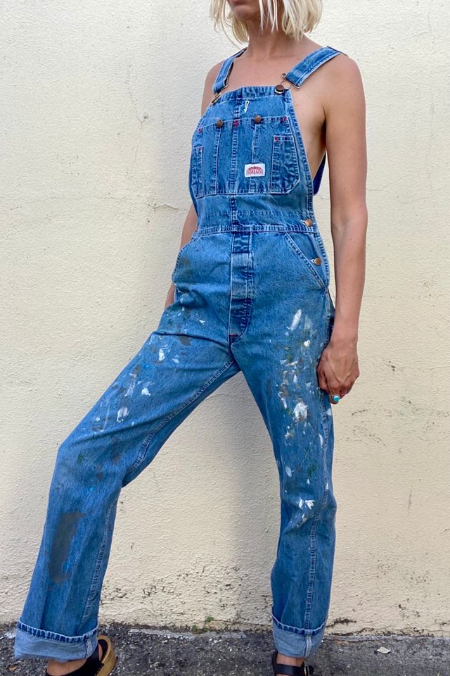 Vintage Round House Overalls Selected by The Curatorial Dept. Free People