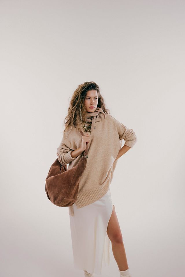 Roma Suede Tote Bag Free People