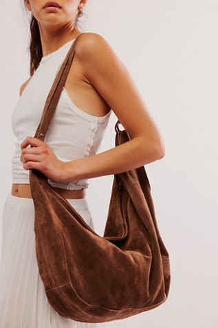 Roma Suede Tote Bag at Free People in Coconut Shell