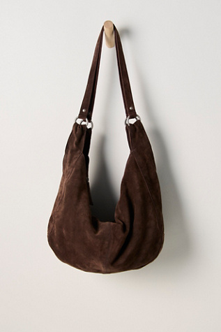 Roma Suede Tote Bag at Free People in Espresso