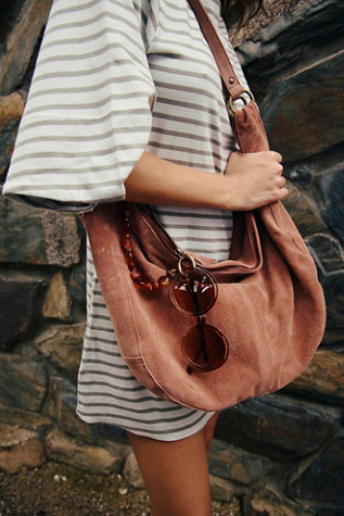 Roma Suede Tote Bag at Free People in Rust