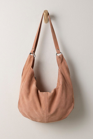 Roma Suede Tote Bag at Free People in Apricot