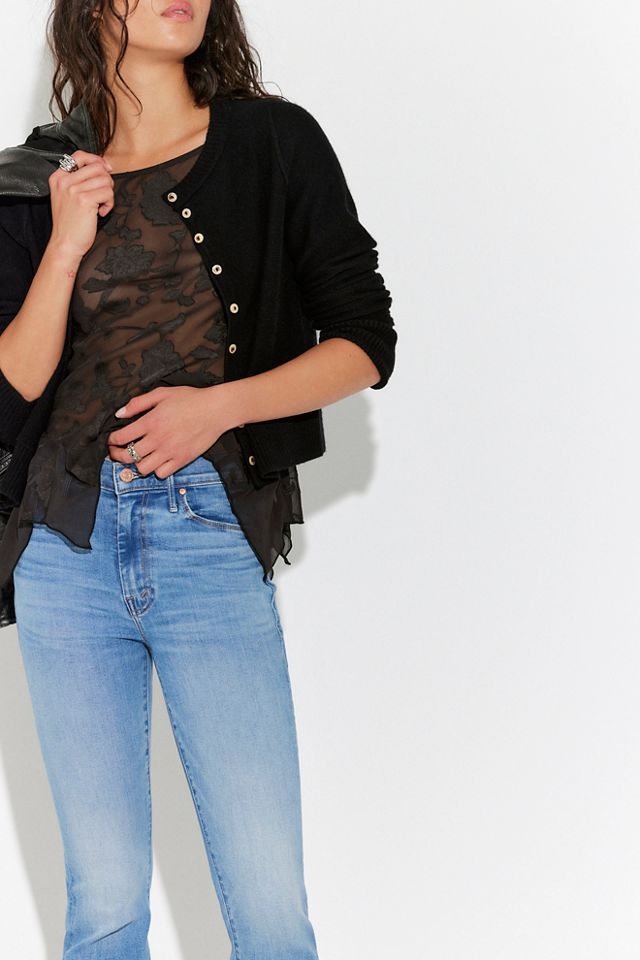 MOTHER The Weekender Frayed Flare Jeans #3
