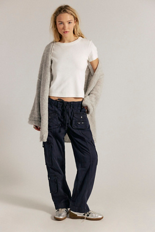 Tahiti Cargo Trousers by We The Free at Free People in Jet Black, Size: Medium