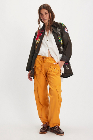 Tahiti Cargo Trousers at Free People in California Poppy, Size: Medium