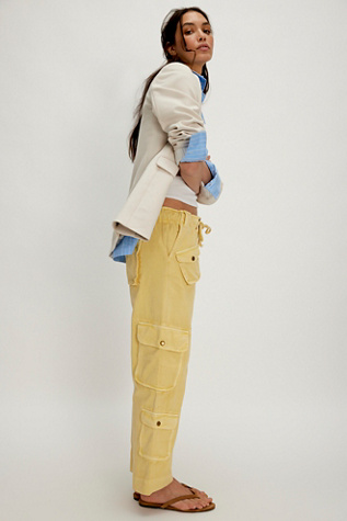 Tahiti Cargo Trousers At Free People In Jojoba, Size: Large