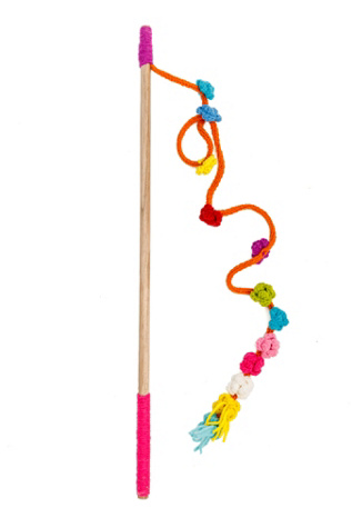 Chilly Dog Wooly Cat Flower Wand at Free People