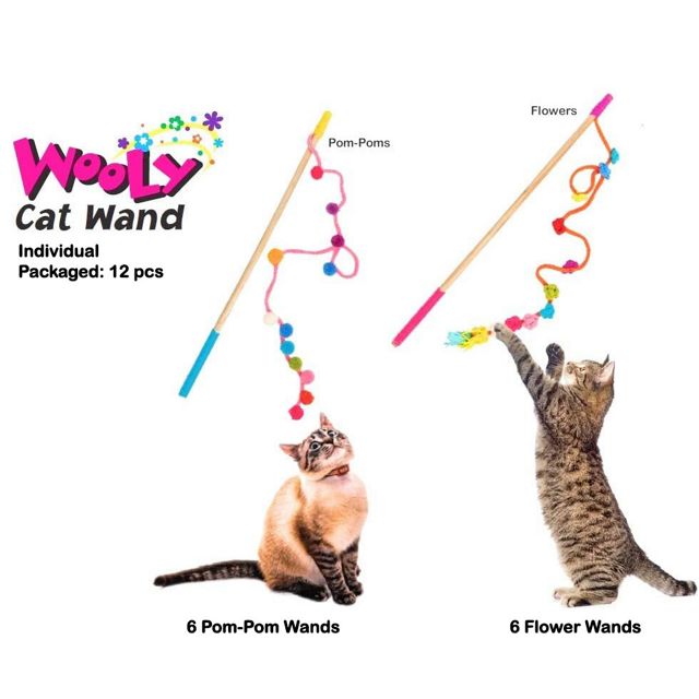 Chilly Dog Wooly Cat Flower Wand #2