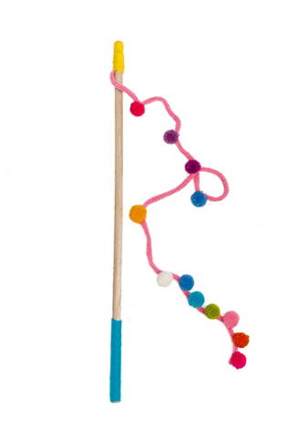 Chilly Dog Wooly Cat Pom Pom Wand at Free People