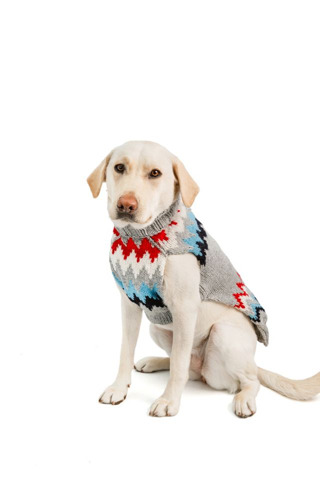 Chilly Dog Chevron Dog Sweater #1