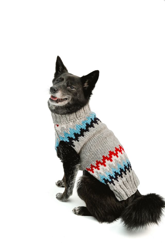 Chilly Dog Chevron Dog Sweater #2