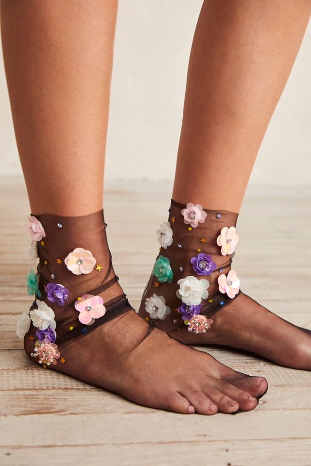Secret Garden Tulle Socks #1