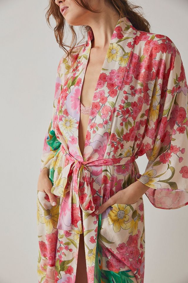 Peacock Maxi Robe #5