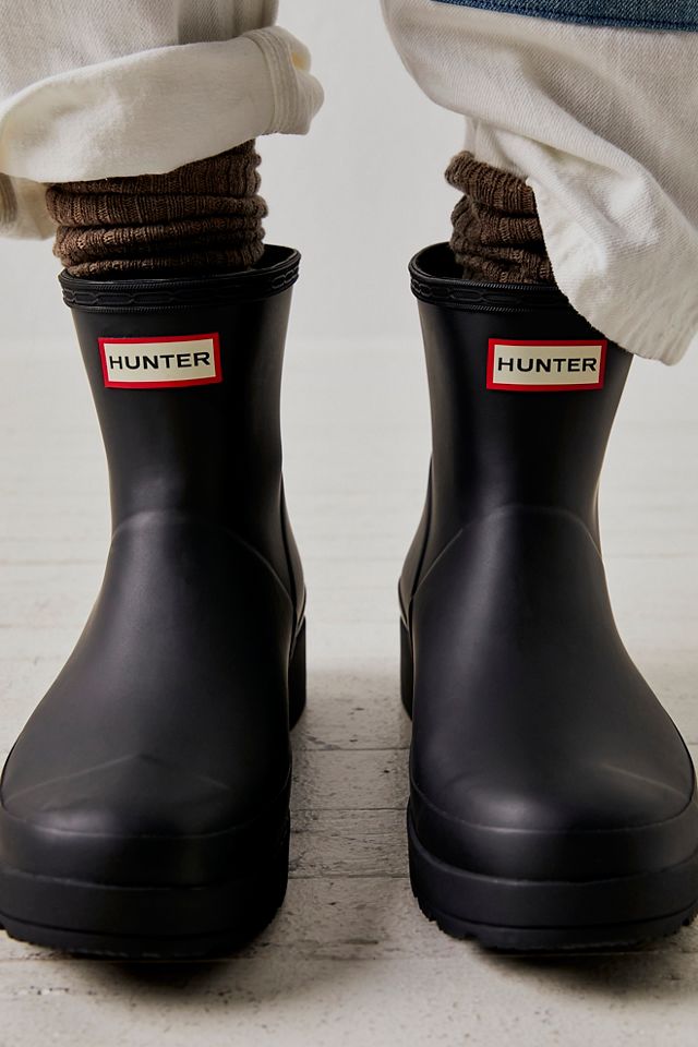 Hunter original short outlet back strap boots