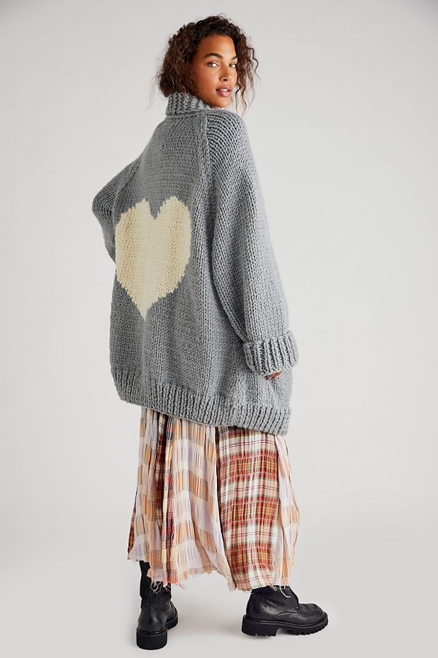 Free people 2024 heart sweater